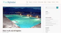 Desktop Screenshot of poolnyheter.se