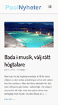 Mobile Screenshot of poolnyheter.se